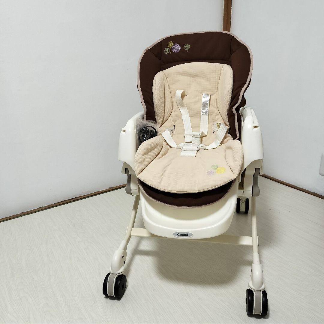 【美品】コンビ ハイローチェア ルシエス 電動バウンサー オートスウィング