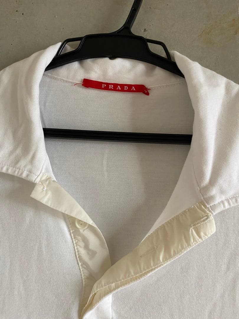 プラダ ポロシャツ 白 ホワイト Prada プラダ ポロシャツ 白 ホワイト Prada