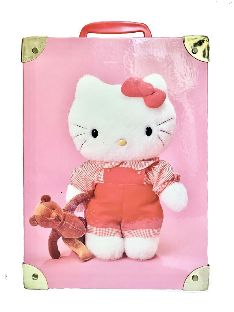 レトロ希少 1997年製 ハローキティ ぬいぐるみ ケース付き サンリオ ハローキティ - サンリオ レトロ 1997年製 ハローキティ