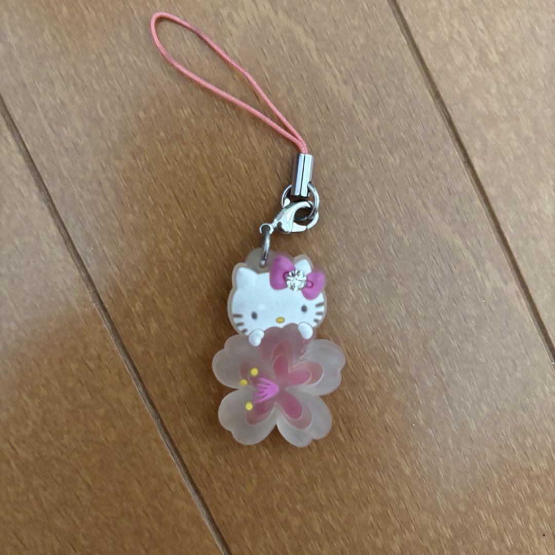 ハローキティ 花形ストラップ ハイビスカス キティちゃん 希少