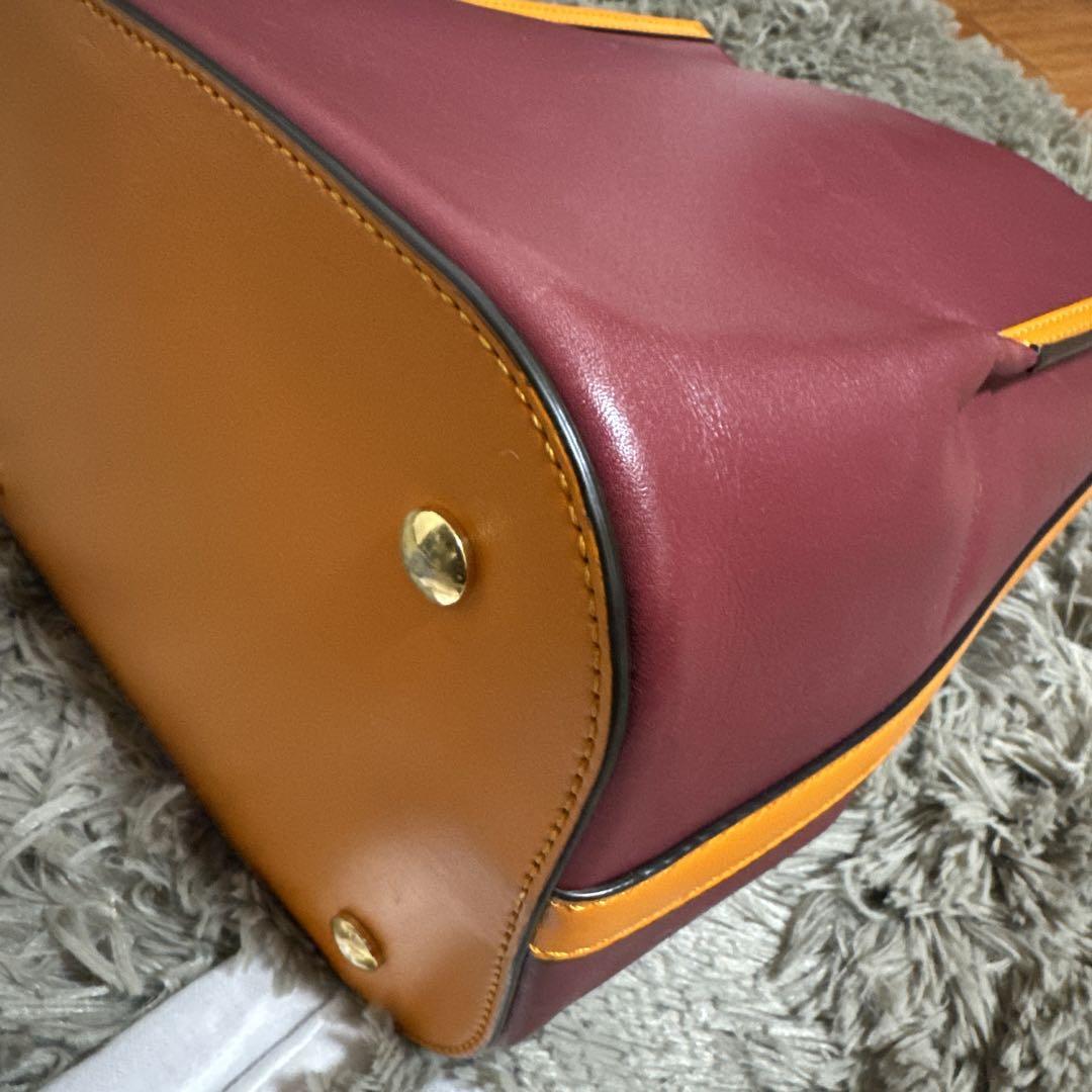 BURBERRY バーバリー ショルダーバッグ ツートーン ペギー バケット