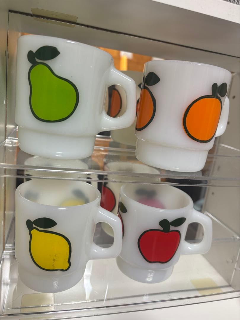 Fire-King ファイアーキング フルーツシリーズ 4点セット