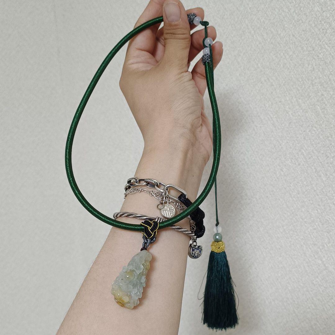 天然翡翠白菜（百財)、天然原鉱無処理