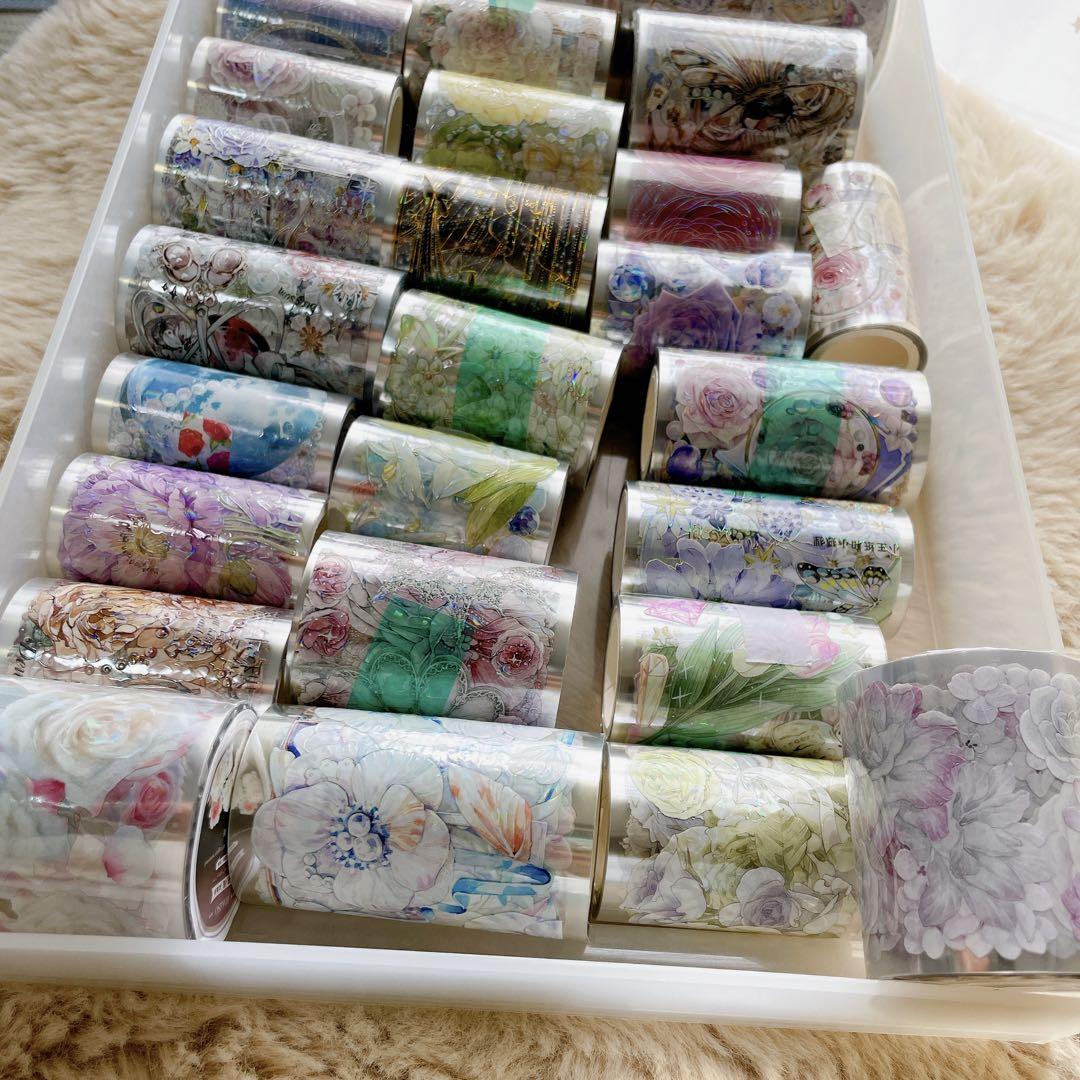 海外マステ 装飾マステ おすそ分け まとめ売り 50ループ - メルカリ