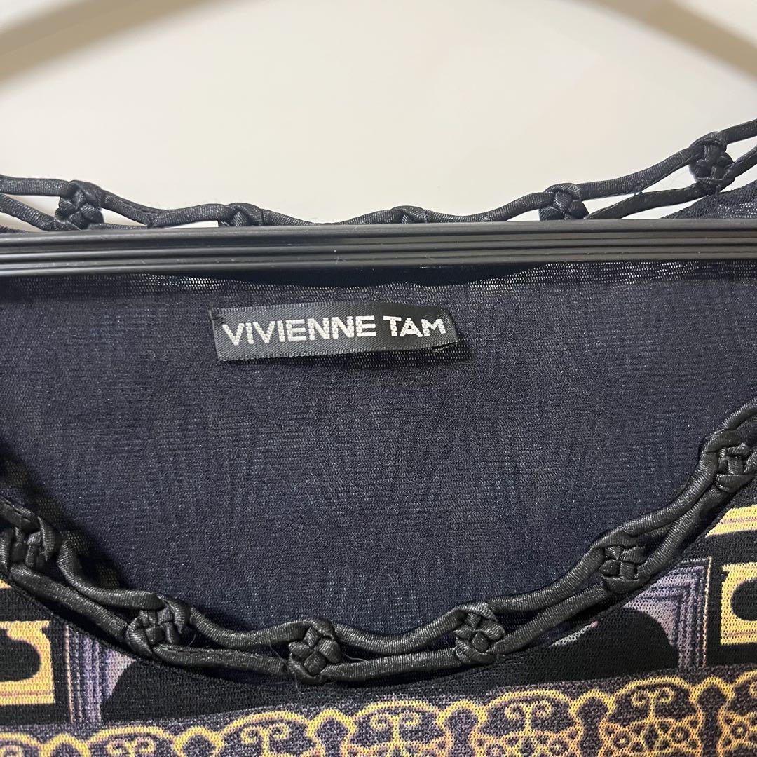 美品★VIVIENNE TAM ノースリーブ アジアンデザイン サイズ0
