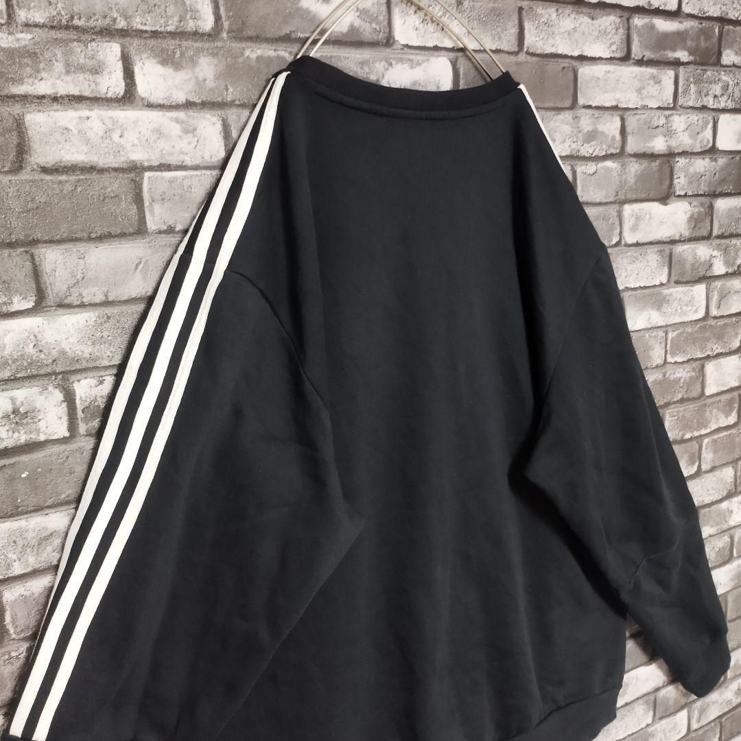 超オーバーサイズ6XOadidasスウェットトレーナー三本線スリーラインゆるダボ
