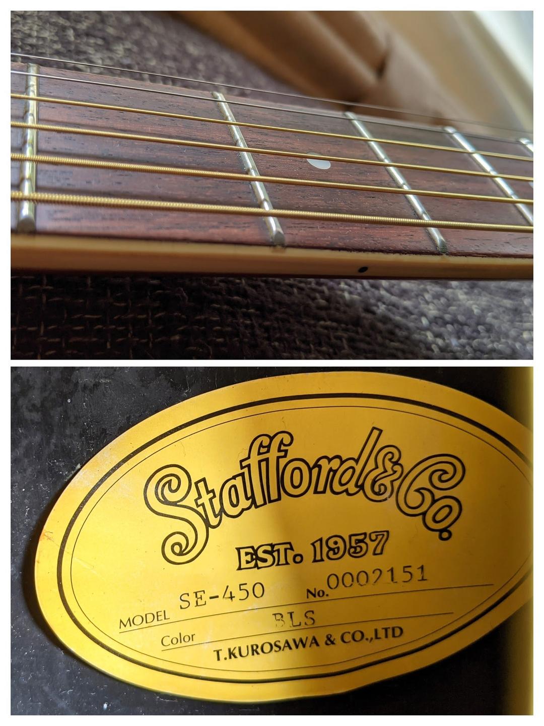 セール最新作 stafford SE-450 BLS 黒澤楽器 FOuyz-m49440031402 20%OFF