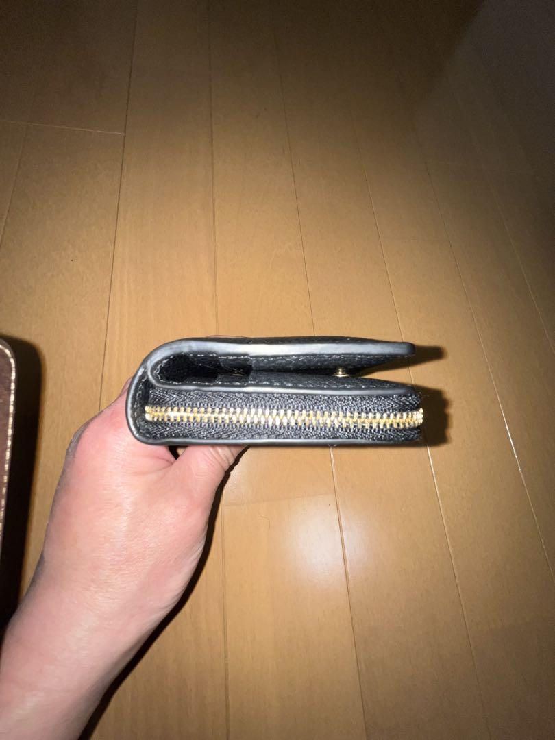 TORY BURCH 黒 レザー 二つ折り財布
