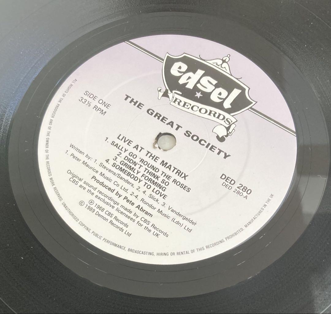 ◾️1966年発掘ライブ■THE GREAT SOCIETY■ザ・グレイトソサイエ
