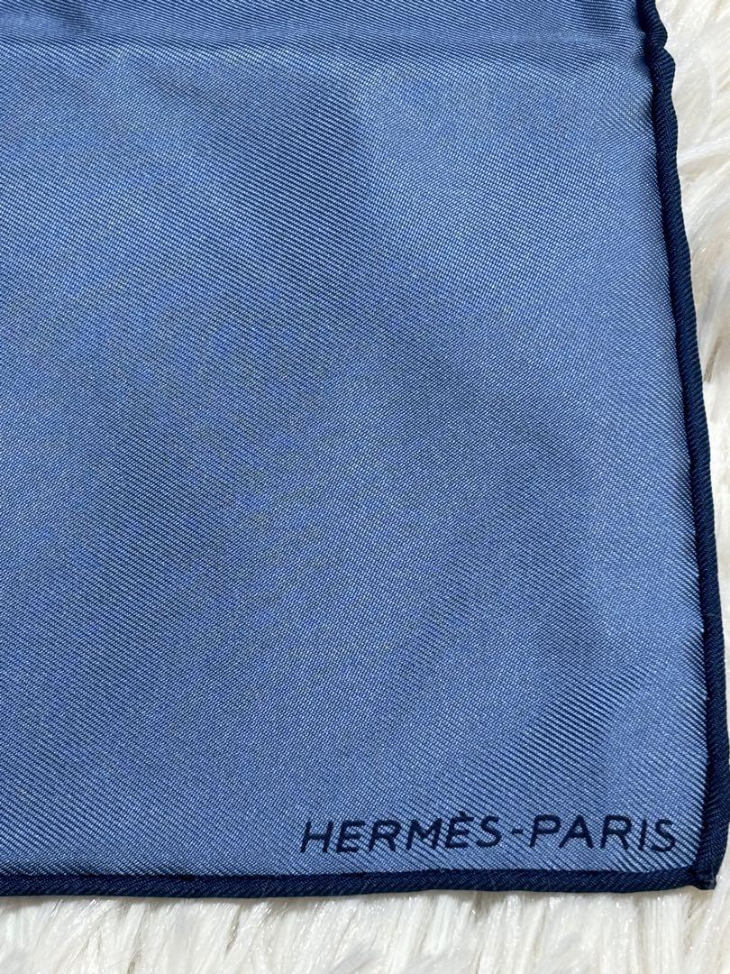 未使用【 HERMES 】 銀座店購入 エルメス ポケットチーフ ハンカチーフ