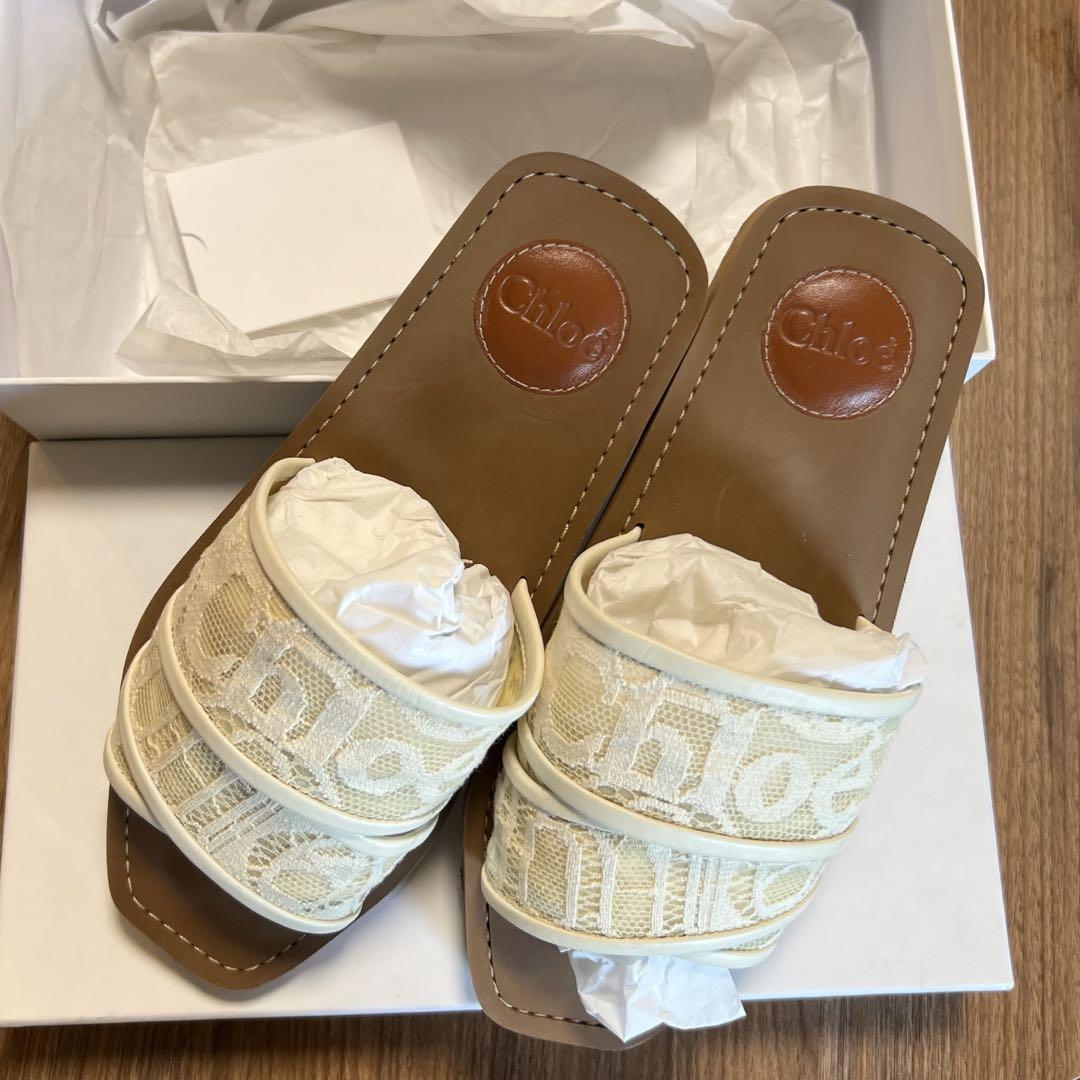 Chloe クロエ CHC19U187D2 WOODY ウッディ フラットミュール