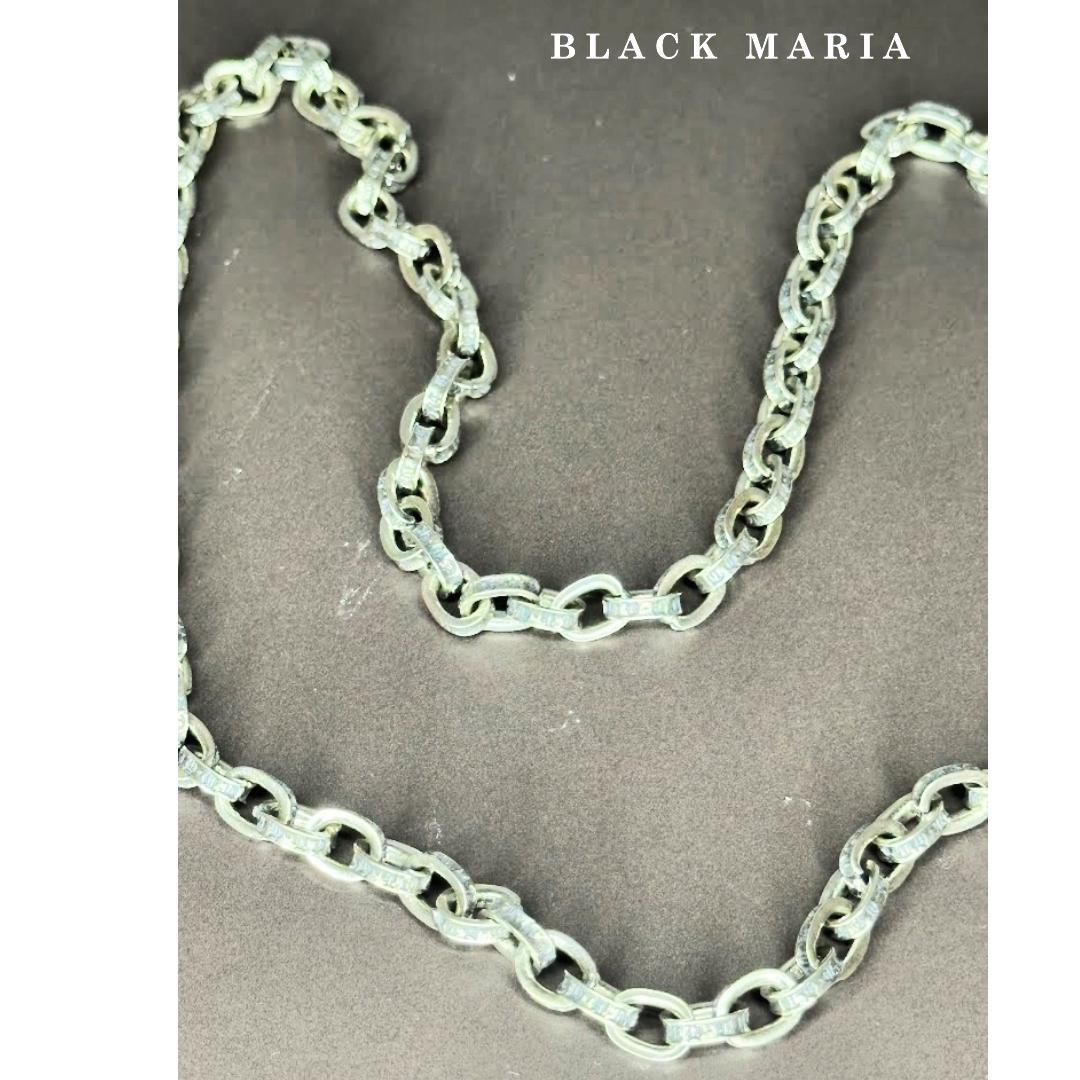 新品未使用】シルバー925 silver ペーパーチェーン ネックレス 50㎝