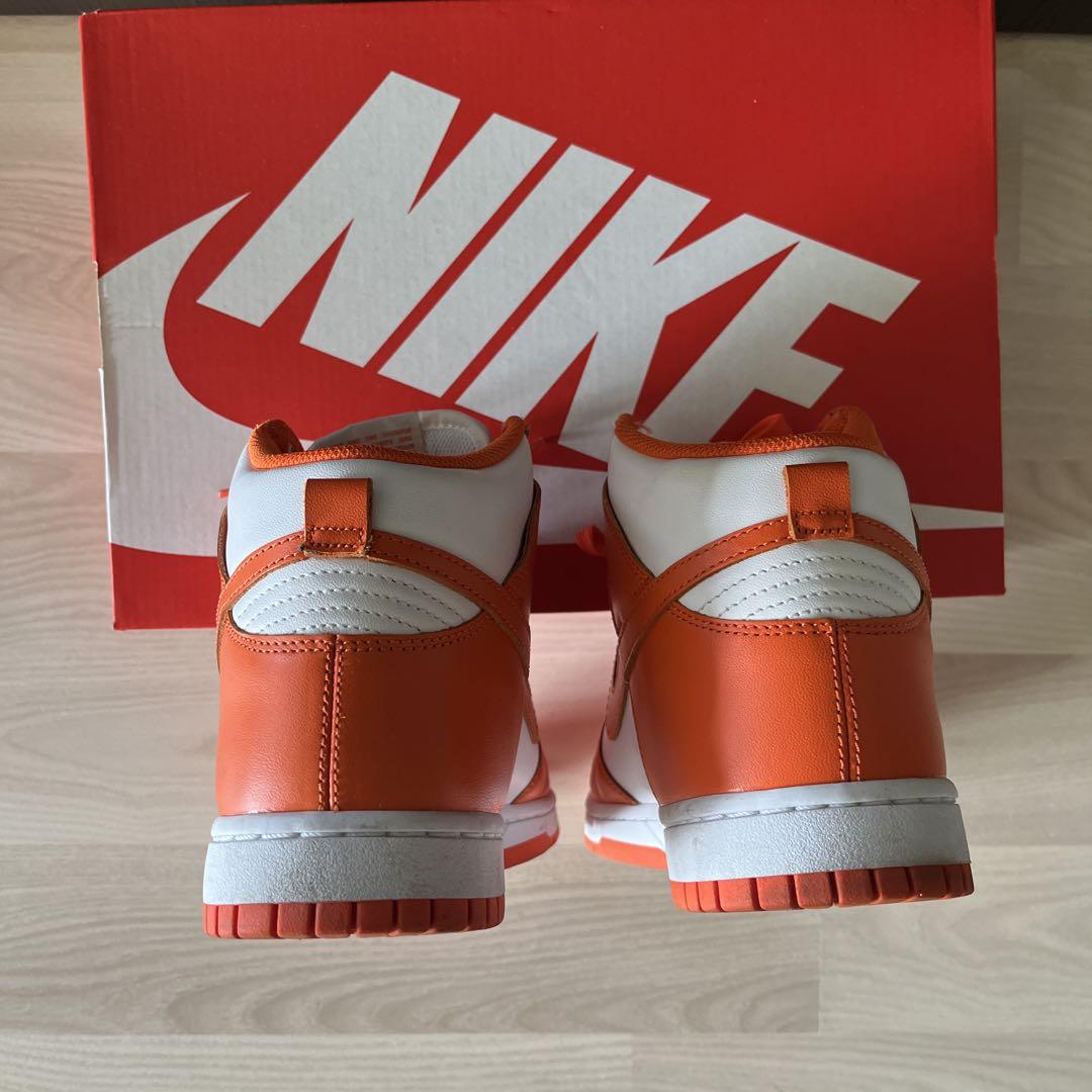 シューズ(男性用) nike dunk high orange blaze 27cm