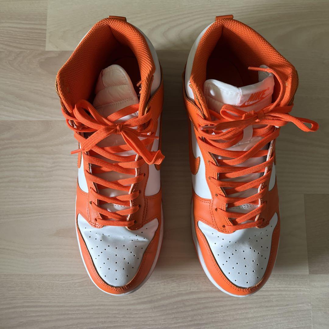 シューズ(男性用) nike dunk high orange blaze 27cm