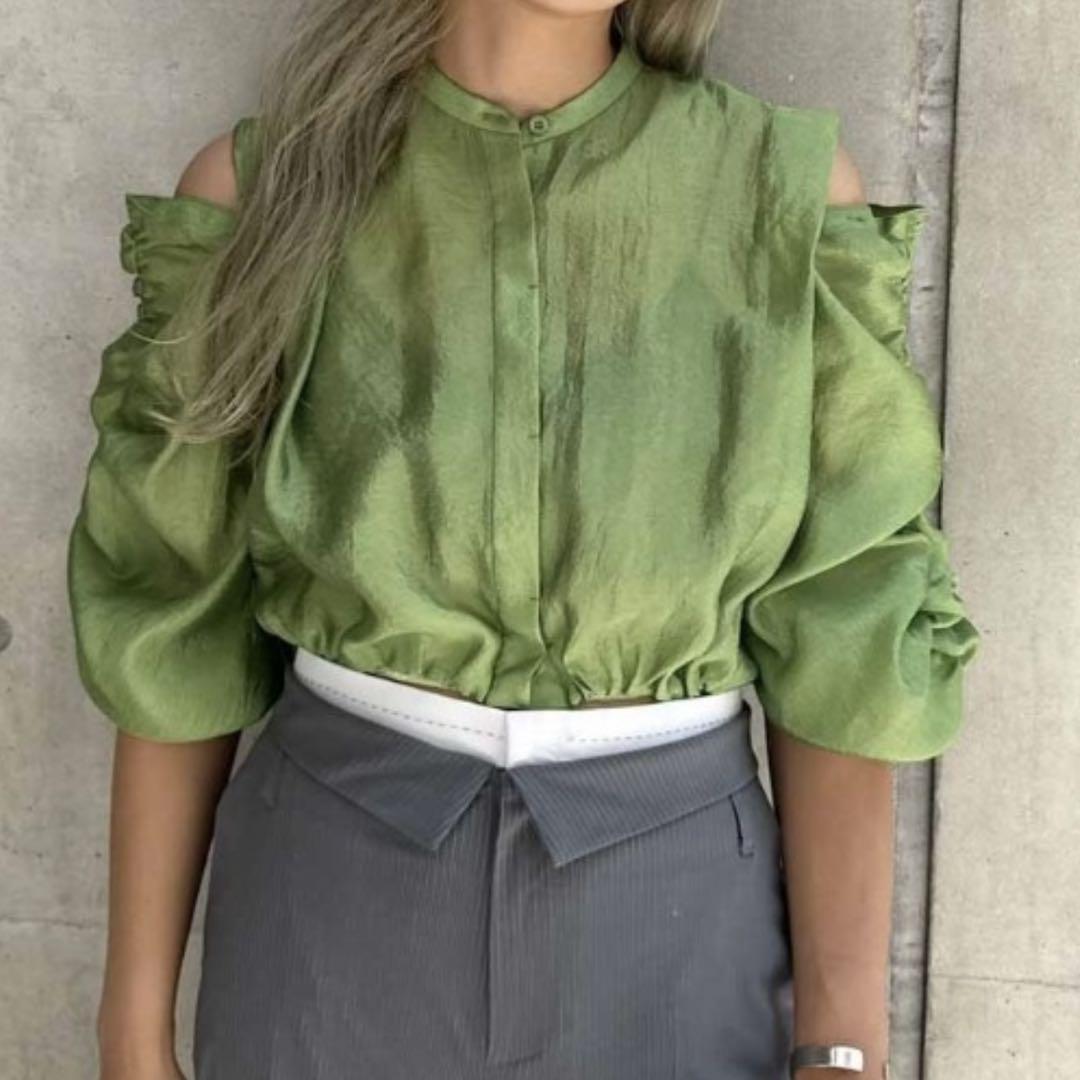 MEDI 2WAY SHEER CREPE COMPACT SHIRT アメリ