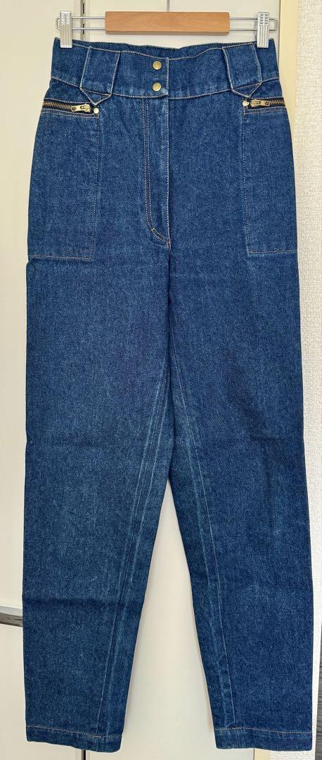 出品今日19時まで【超貴重】ヴィンテージ ALAIA 80s デニムパンツ 立体