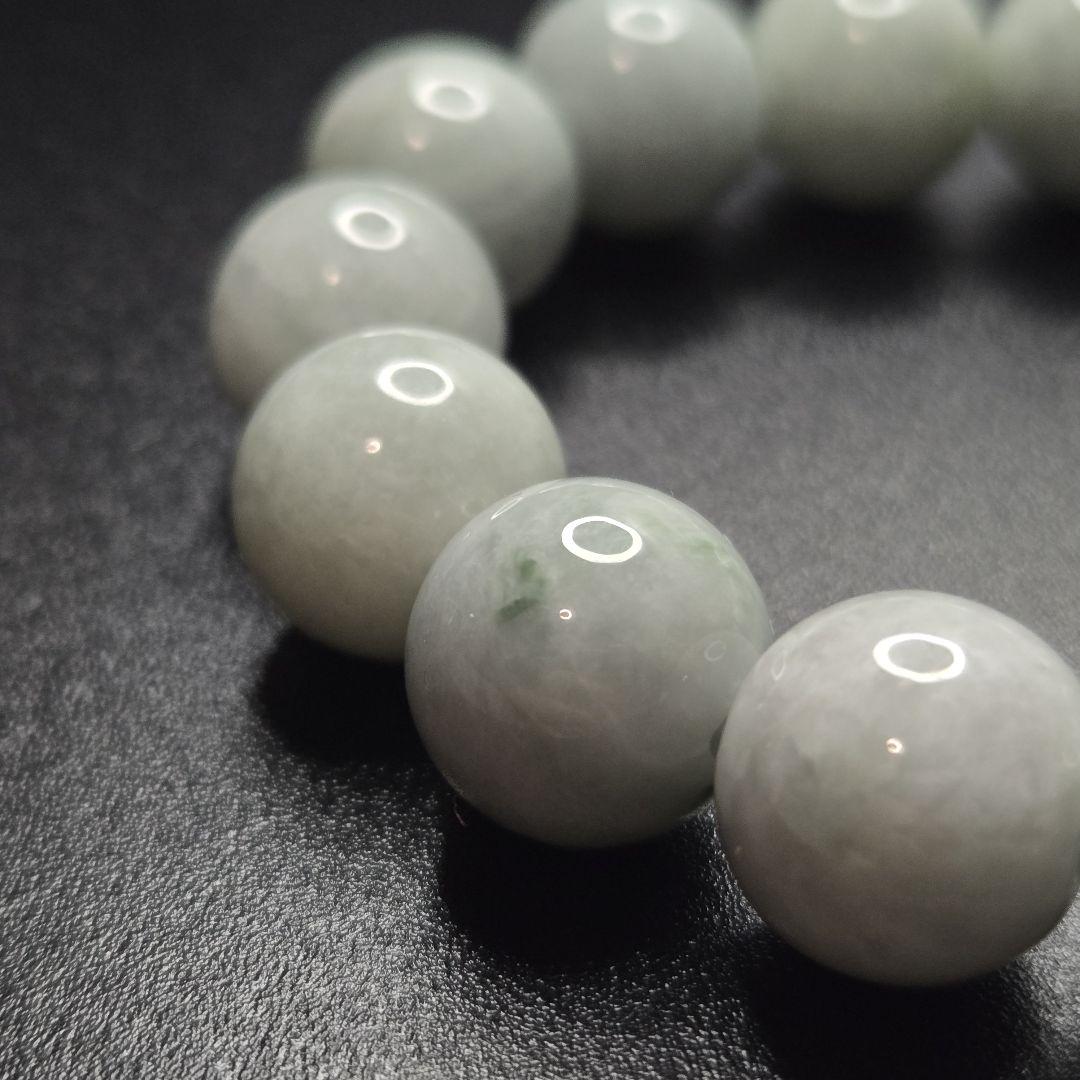超希少石/最強品質】糸魚川翡翠＊約14mm＊ 天然石ブレスレット