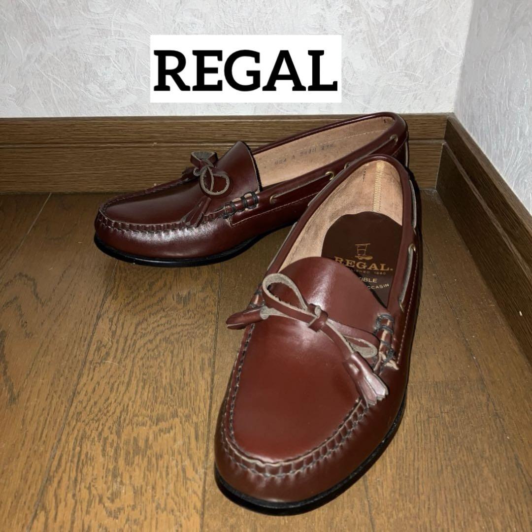 【一部予約！】 ローファー リーガル REGAL リボン メルカリ - ブラウン23.5cm 靴