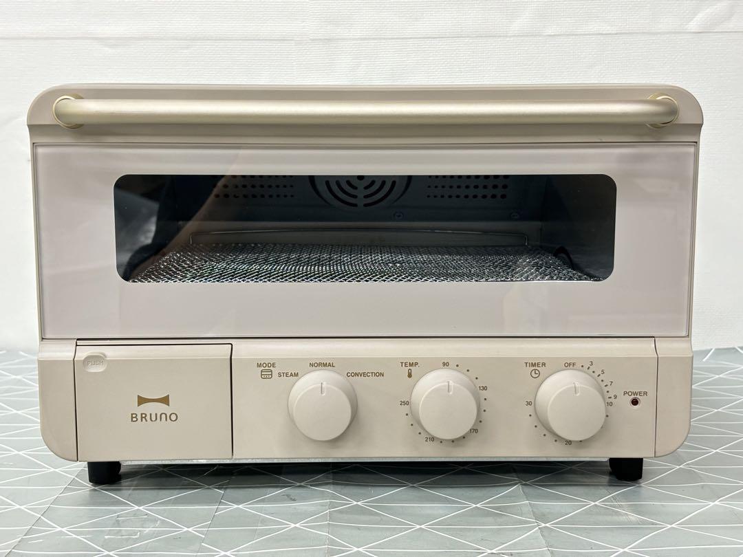 BRUNO crassy+ 4枚焼き スチーム&ベイク トースター グレージュ
