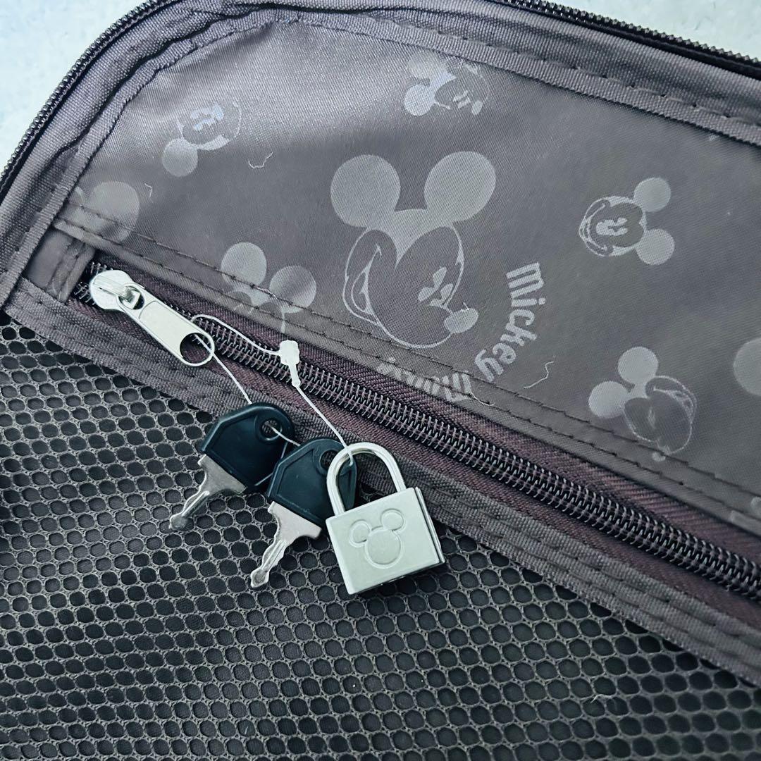 Disney ミッキーマウス キャリーケース モノグラム ブラウン 総柄