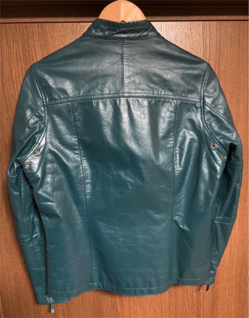 ジャケット Paul ポールスミス セミダブルライダースジャケット OXH3E-m49459700923 Smith Jeans ブルー
