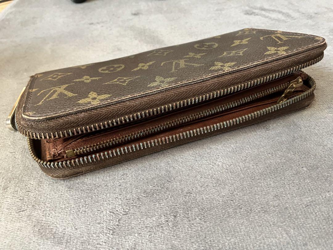 ヴィトン　長財布　モノグラム　チャック故障　CA1088