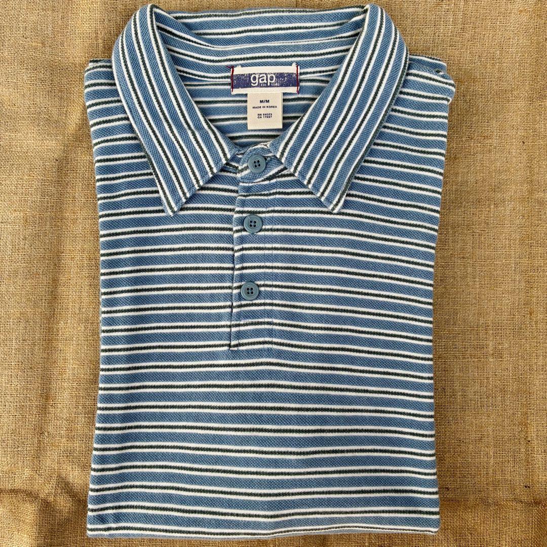 OLD GAP オールドギャップ ストライプ ポロシャツ 70〜80's