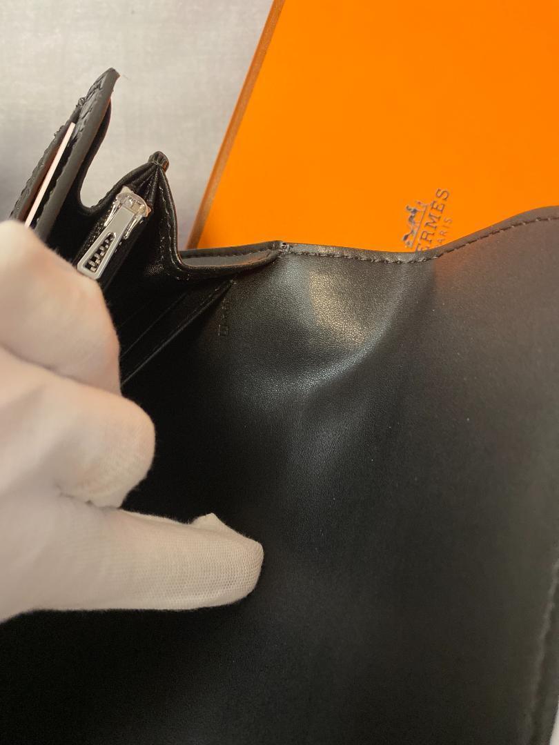 エルメス コンスタンス ロング シルバー金具 メンズレディース ブラック