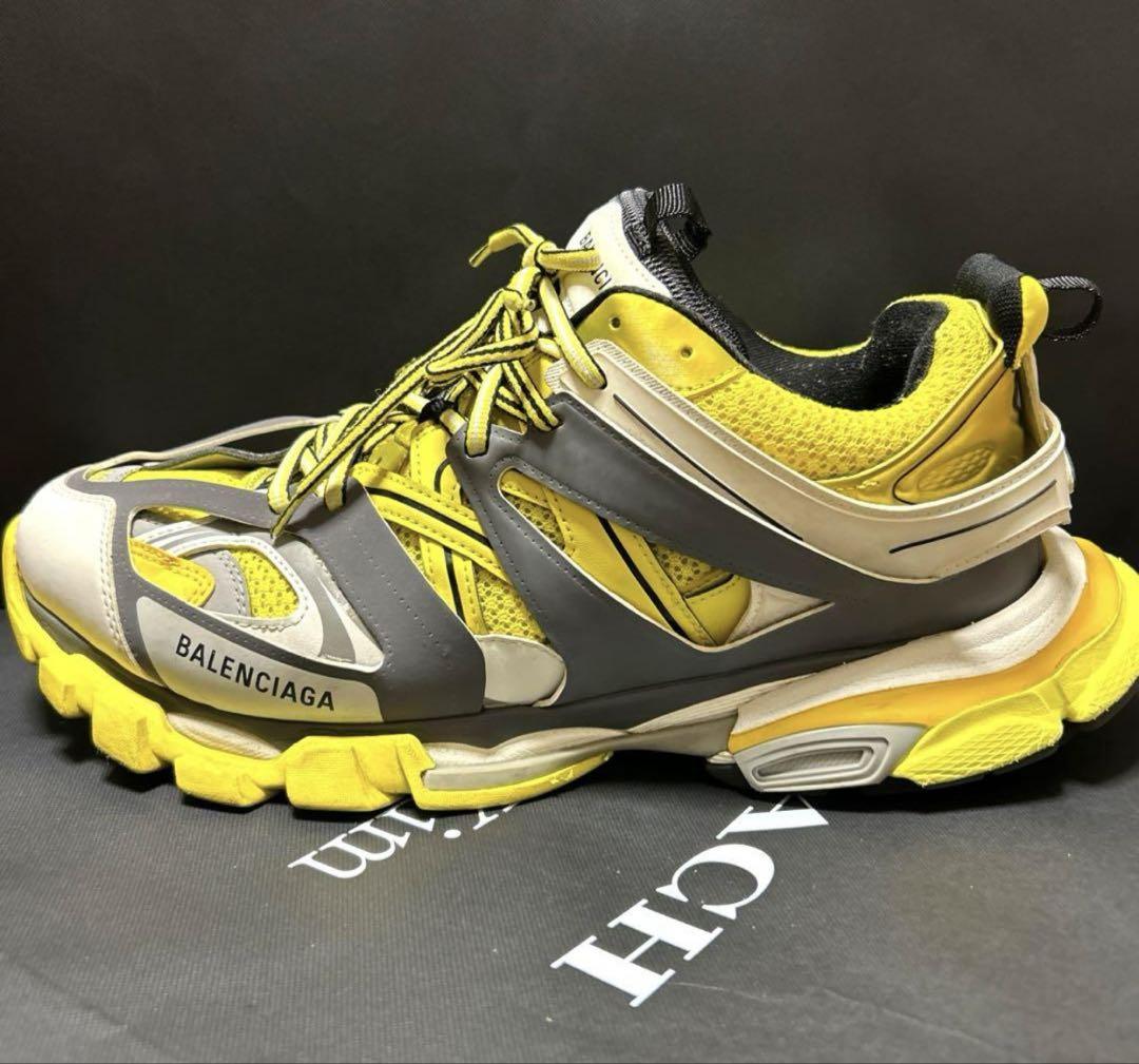 関税込【BALENCIAGA】Trackスニーカー Yellow/Gray BALENCIAGA track スニーカー イエロー/グレー - メルカリ