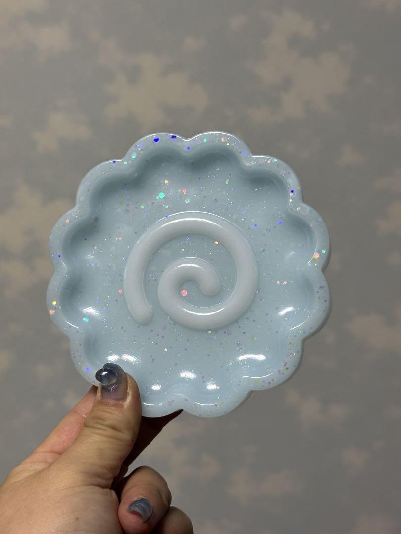 ハート ギラギラ 平成ギャル風 小物入れ アクセサリートレイ レッド
