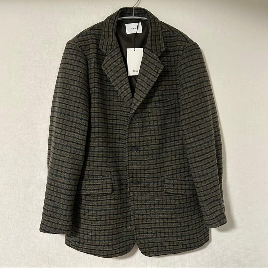 Bleme クラシックツイードチェック テーラードジャケット ブレム Bleme クラシックツイードチェック テーラードジャケット ブレム