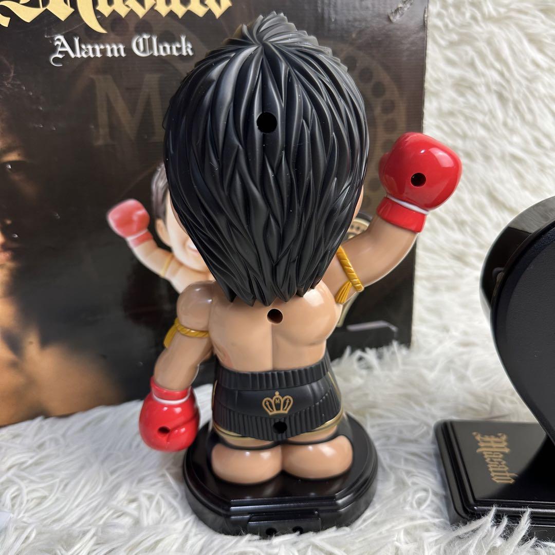 新品 元K-1王者 魔裟斗 フィギュア 目覚まし時計 アラームクロック ボクサー