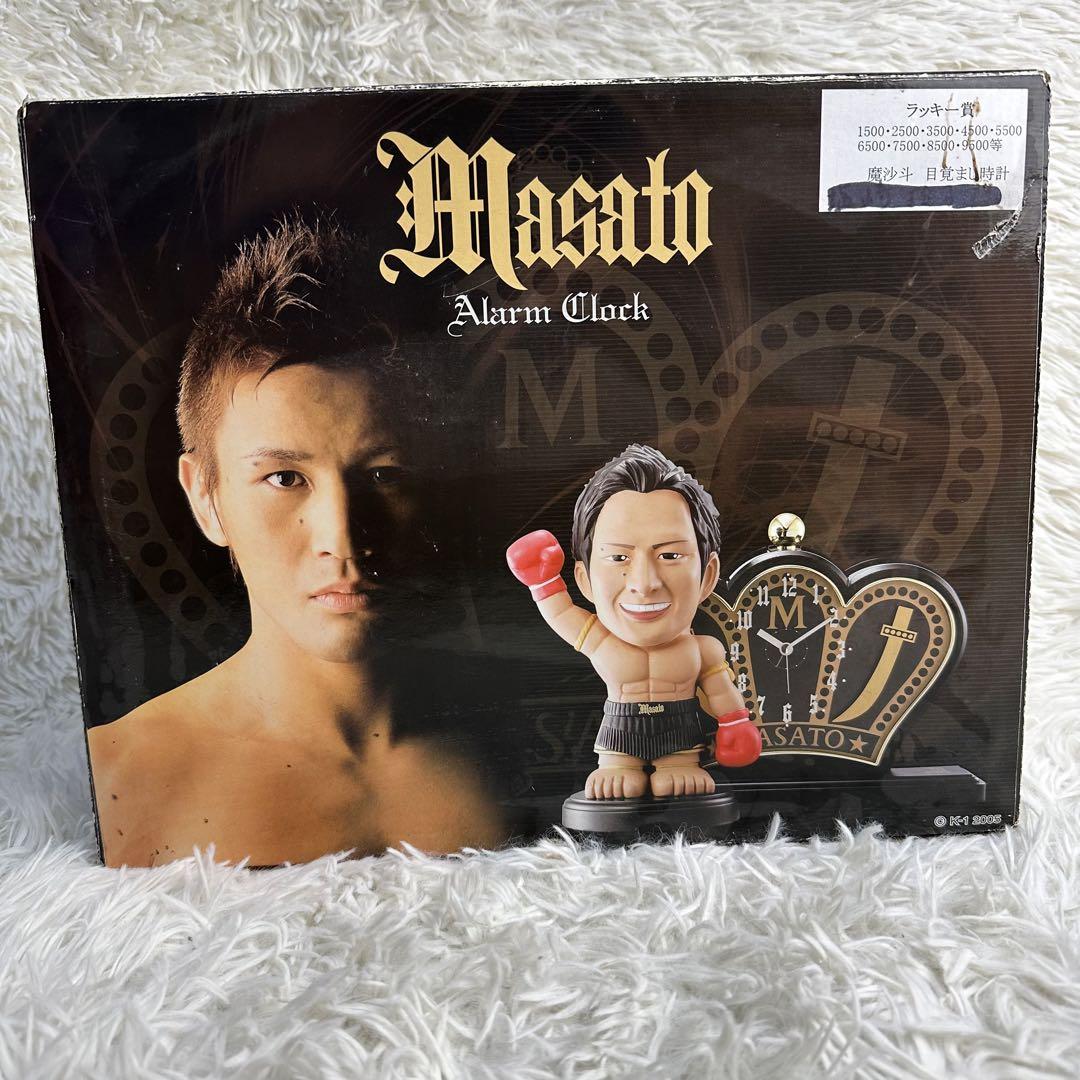 新品 元K-1王者 魔裟斗 フィギュア 目覚まし時計 アラーム