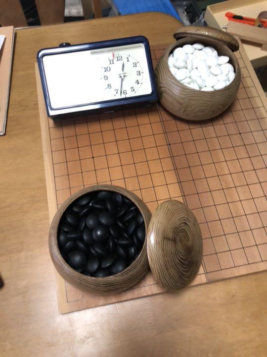 囲碁盤と石プラス対局時計 囲碁盤と石プラス対局時計 囲碁