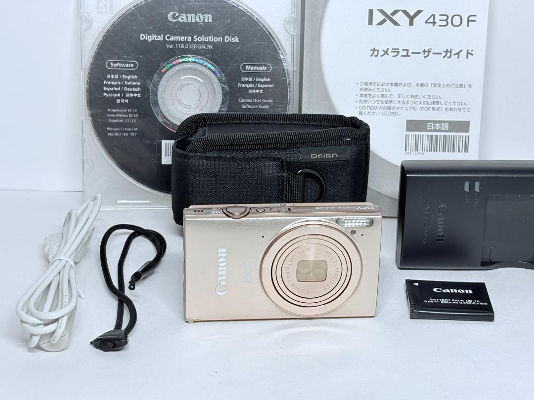 ケース付き 極上品 キヤノン IXY 430F ゴールド
