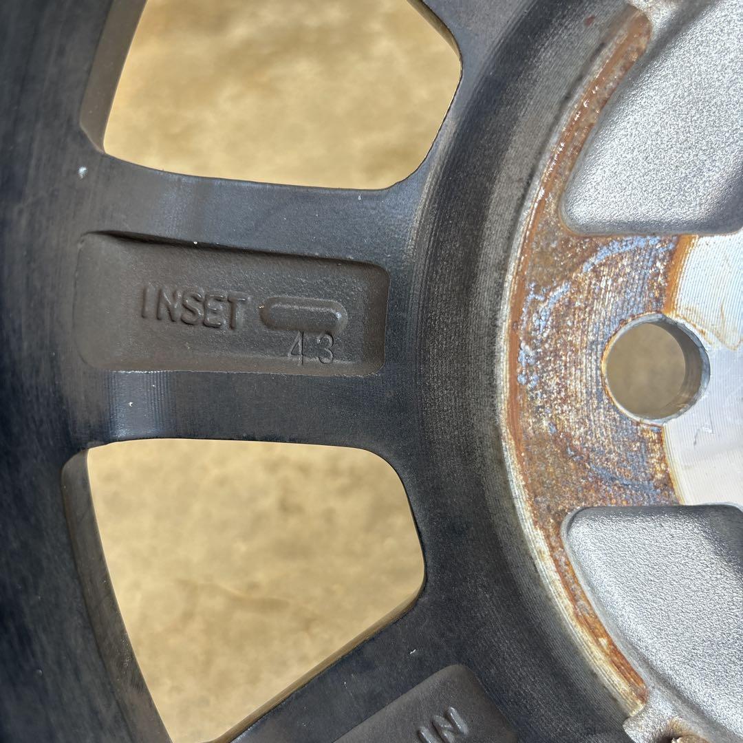 アルミホイールセット 145/80R12 インセット43 4本