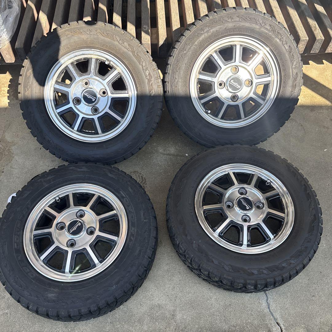 アルミホイールセット 145/80R12 インセット43 4本