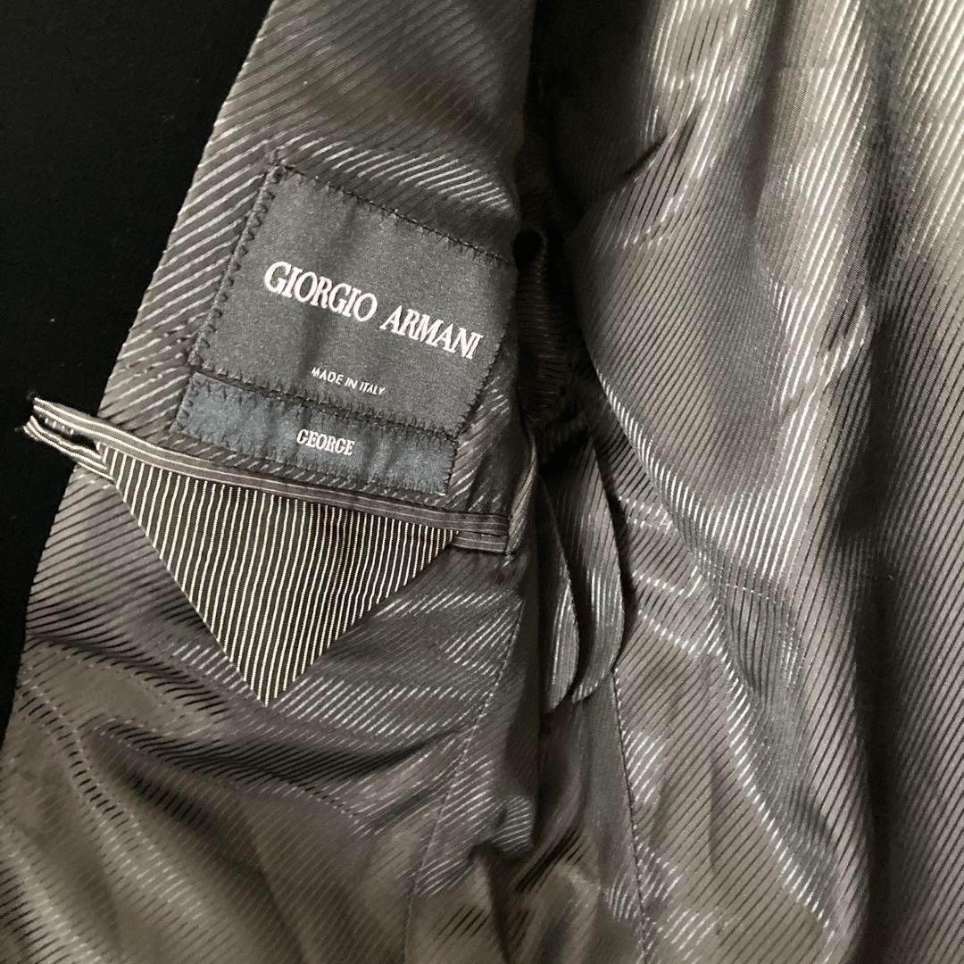 giorgio armani ベルベット ブレザー シングル ジャケット