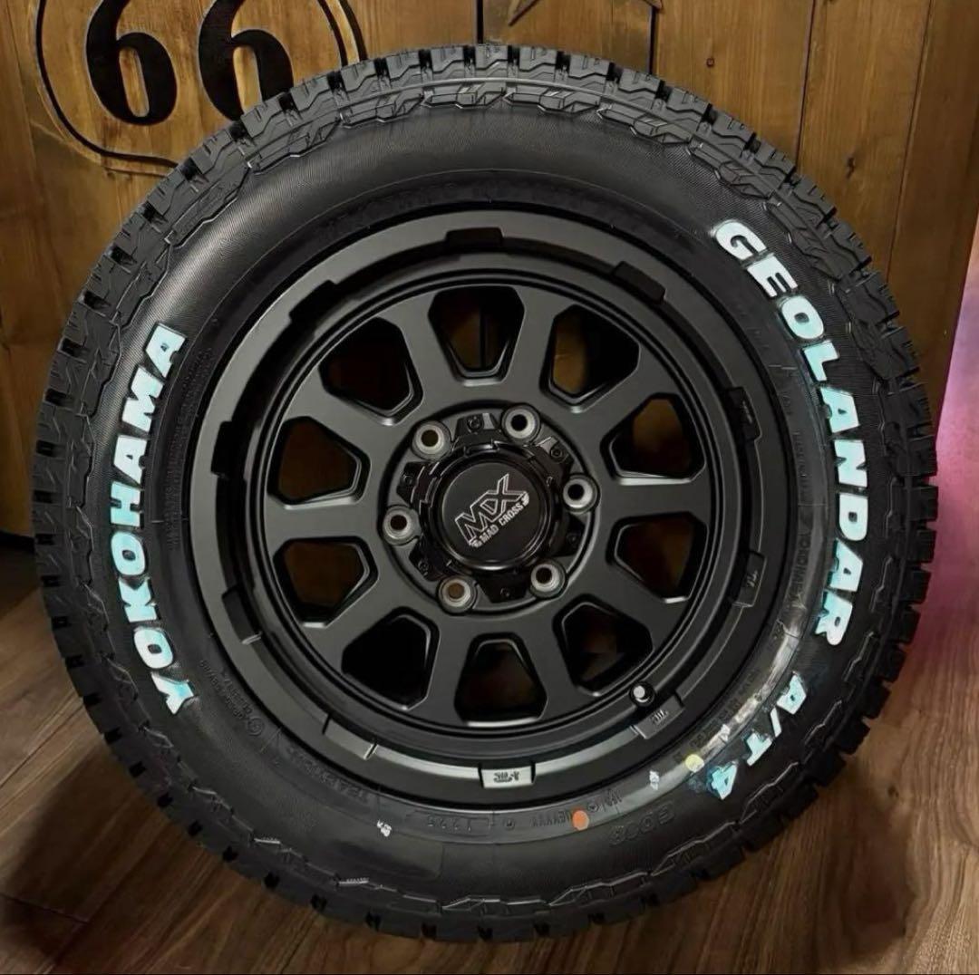 ✨新作✨16インチ⭐️ハイエース用⭐️ヨコハマAT4⭐️車検対応⭐️マットブラック⭐️新品