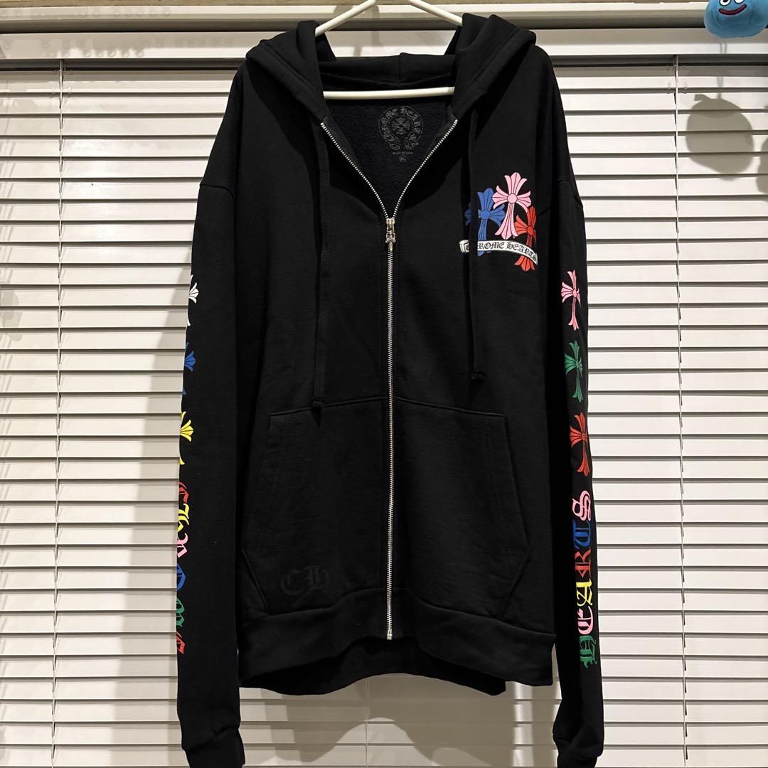 Chrome Hearts マルチカラー クロス ジップアップ フーディー クロムハーツ マルチカラー クロス ロゴ ジップアップ パーカー
