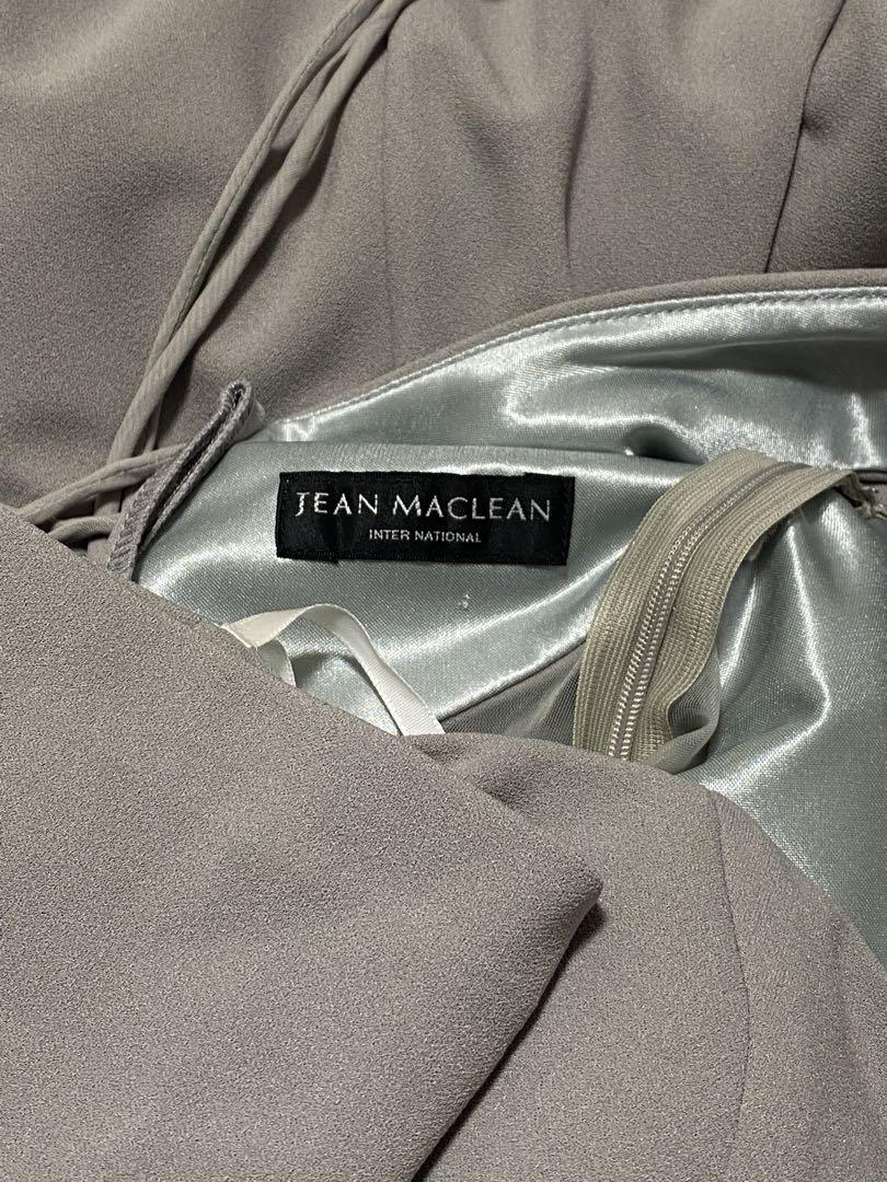 【クリーニング済】JEANMACLEAN ジャンマクレーン ロングドレス　グレー