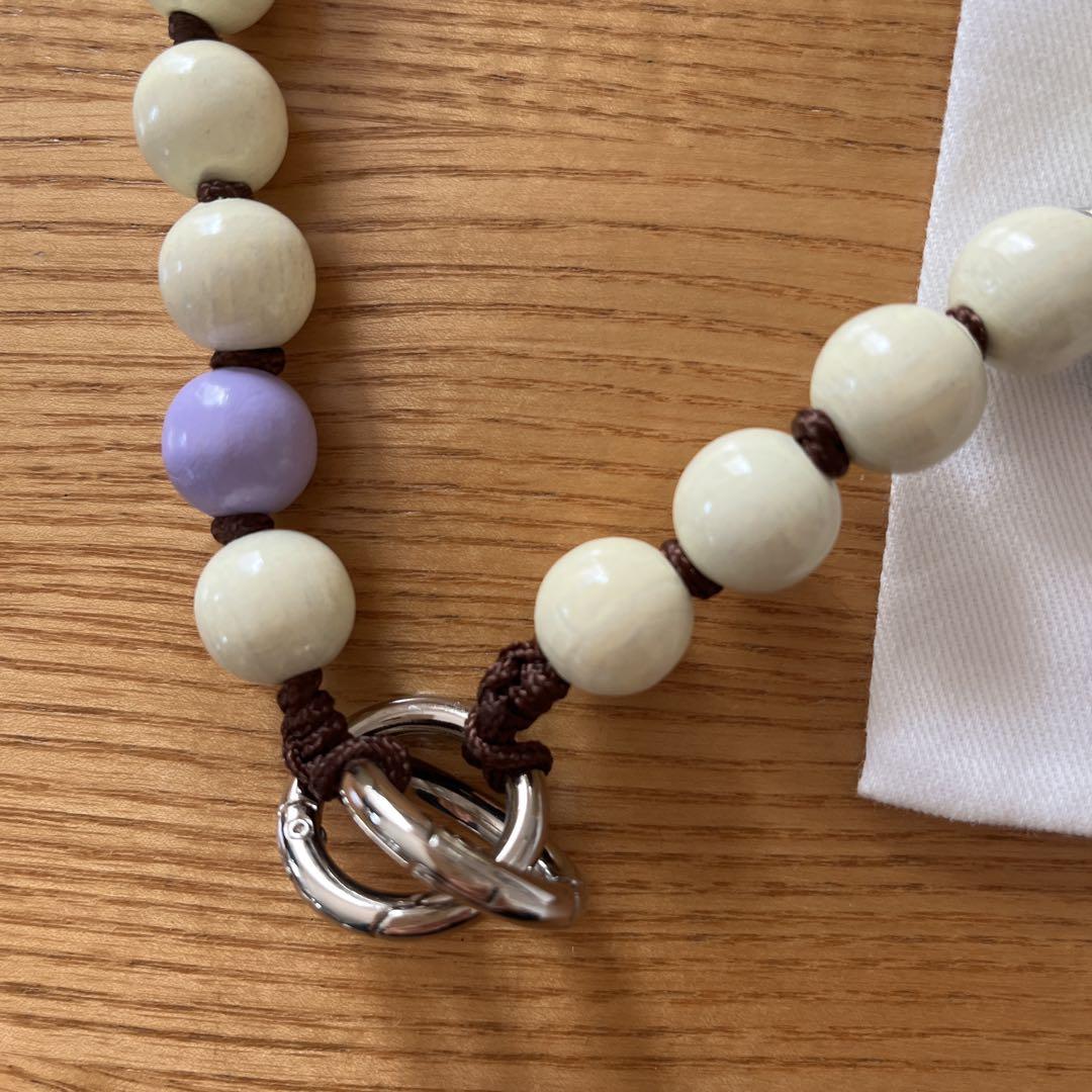 upbeads ウッドビーズ ショルダーストラップ