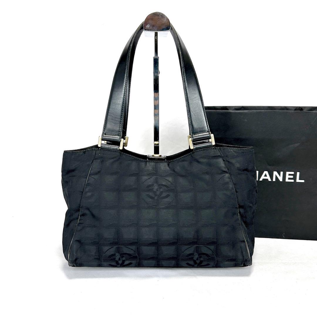 シャネル　CHANEL ニュートラベルライン　ミニハンドバッグ　ブラック