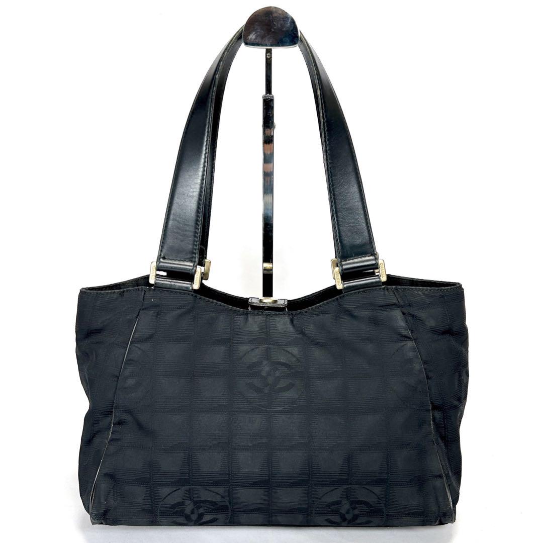 シャネル　CHANEL ニュートラベルライン　ミニハンドバッグ　ブラック
