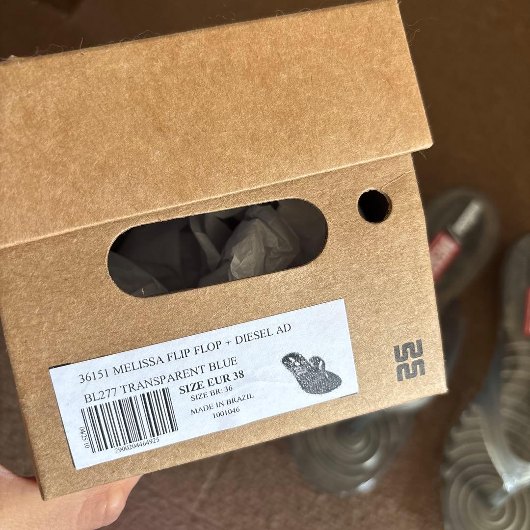 DIESEL Melissa クリアグレー サンダル