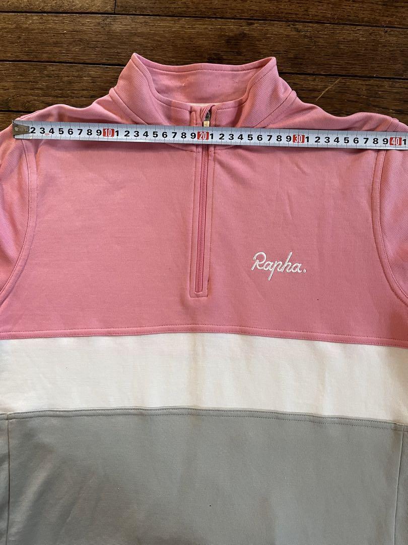 ラファrapha サイクルジャージXL ピンク✖︎白