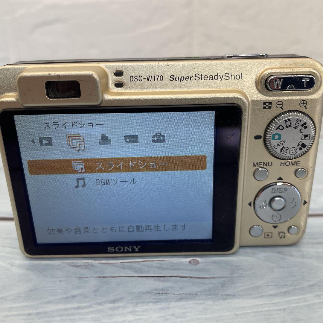 SONY Cyber-Shot DSC-W170 ゴールド動作品チャージャー付き