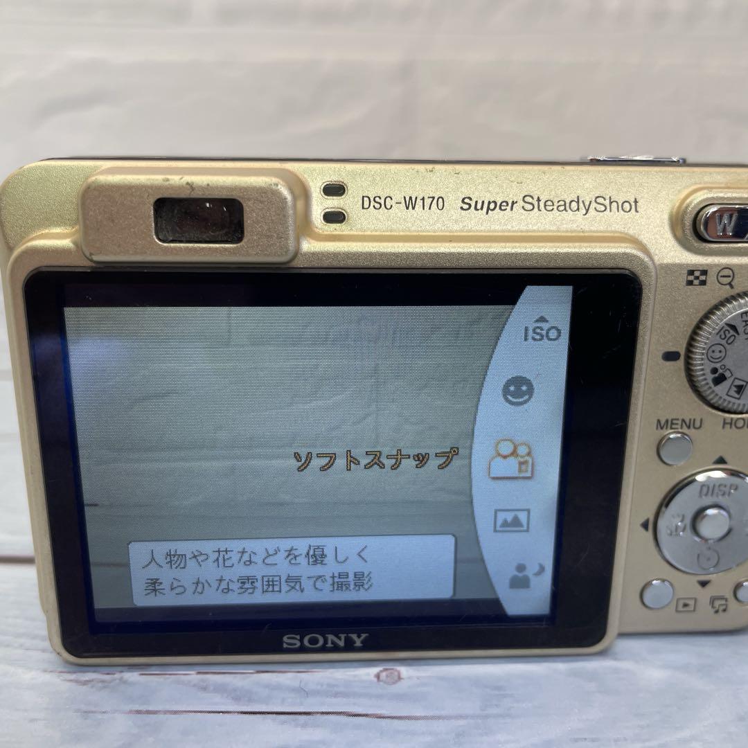 SONY Cyber-Shot DSC-W170 ゴールド動作品チャージャー付き