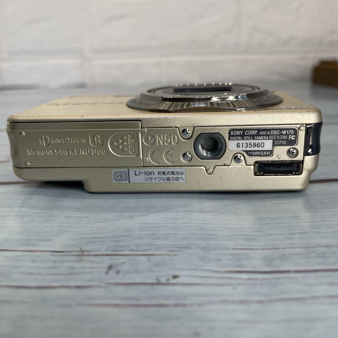 SONY Cyber-Shot DSC-W170 ゴールド動作品チャージャー付き
