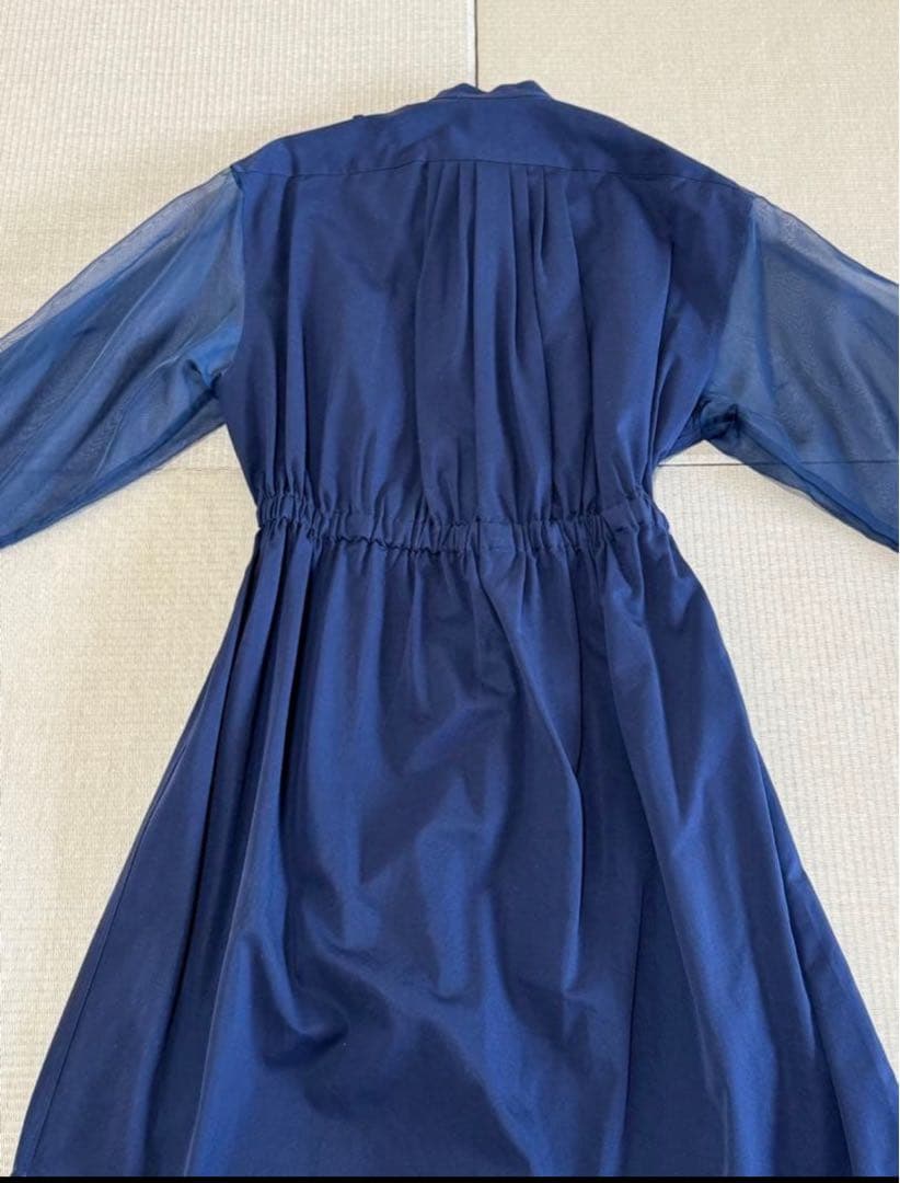 シースルー袖 ワンピース